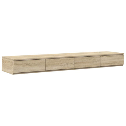vidaXL Bettschubladen Sonoma-Eiche 135 x 36,5 x 16,5 cm Holzwerkstoff