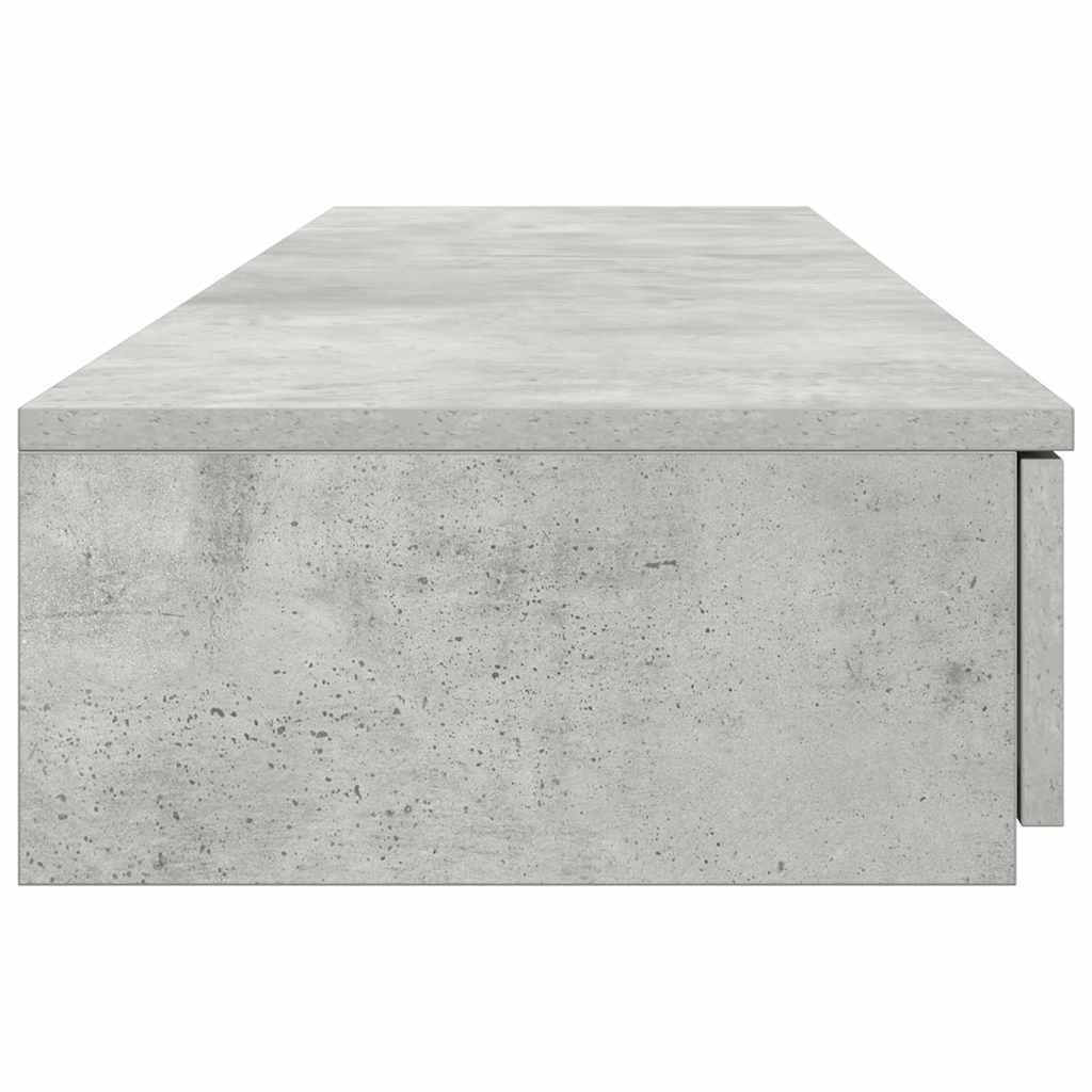 vidaXL Bettschubladen Beton Grau 135 x 36,5 x 16,5 cm Holzwerkstoff
