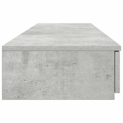 vidaXL Bettschubladen Beton Grau 135 x 36,5 x 16,5 cm Holzwerkstoff