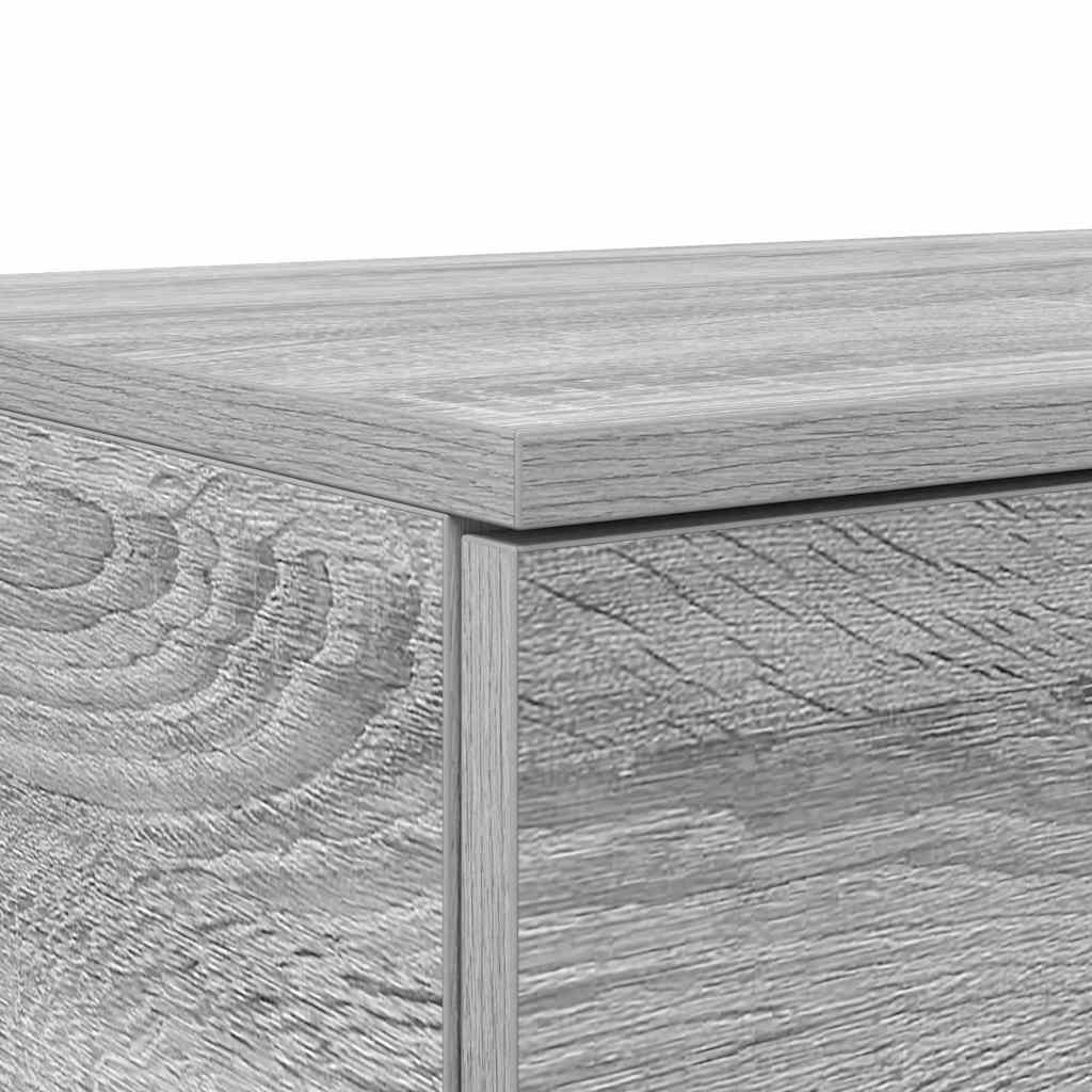 vidaXL Bettschubladen Graues Sonoma 135 x 36,5 x 16,5 cm Holzwerkstoff