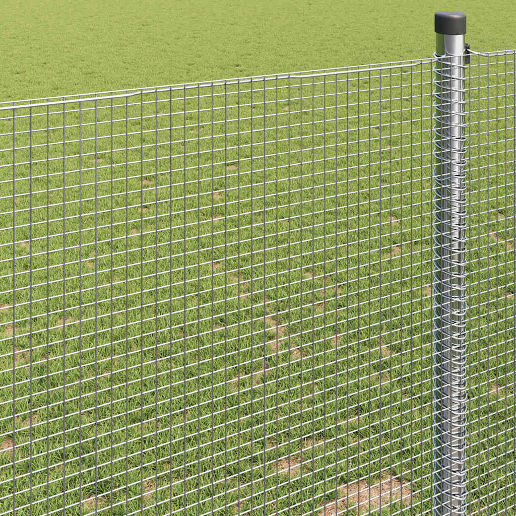 Geschweißter Drahtzaun Silber 0,4 x 10 m