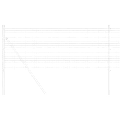 Geschweißter Drahtzaun Silber 0,4 x 10 m