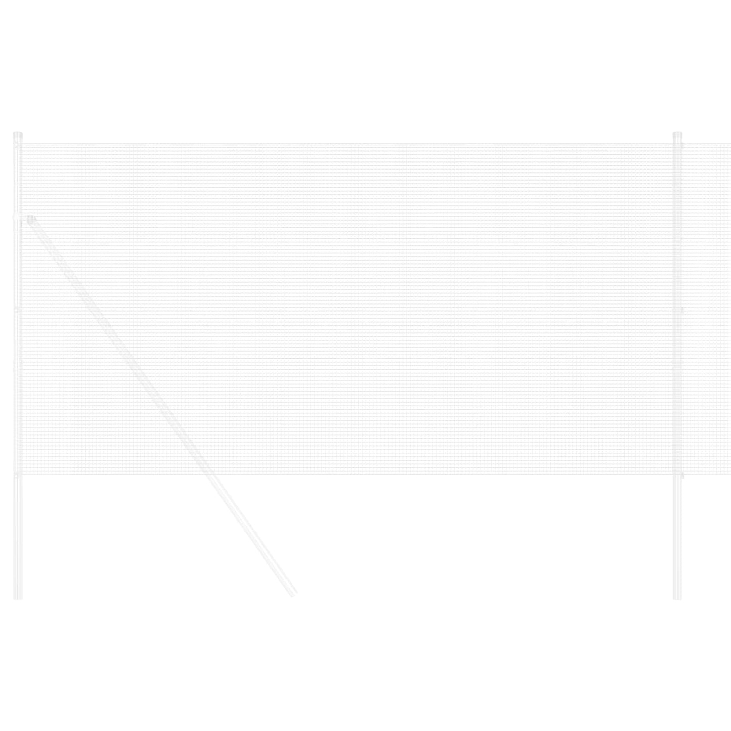 Geschweißter Drahtzaun Silber 0,6 x 10 m