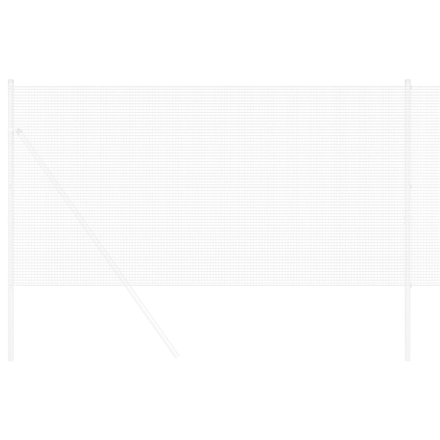 Geschweißter Drahtzaun Silber 1,2 x 10 m