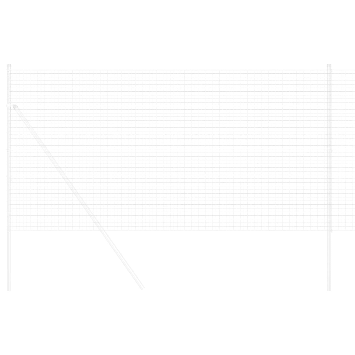 Geschweißter Drahtzaun Silber 1,2 x 10 m