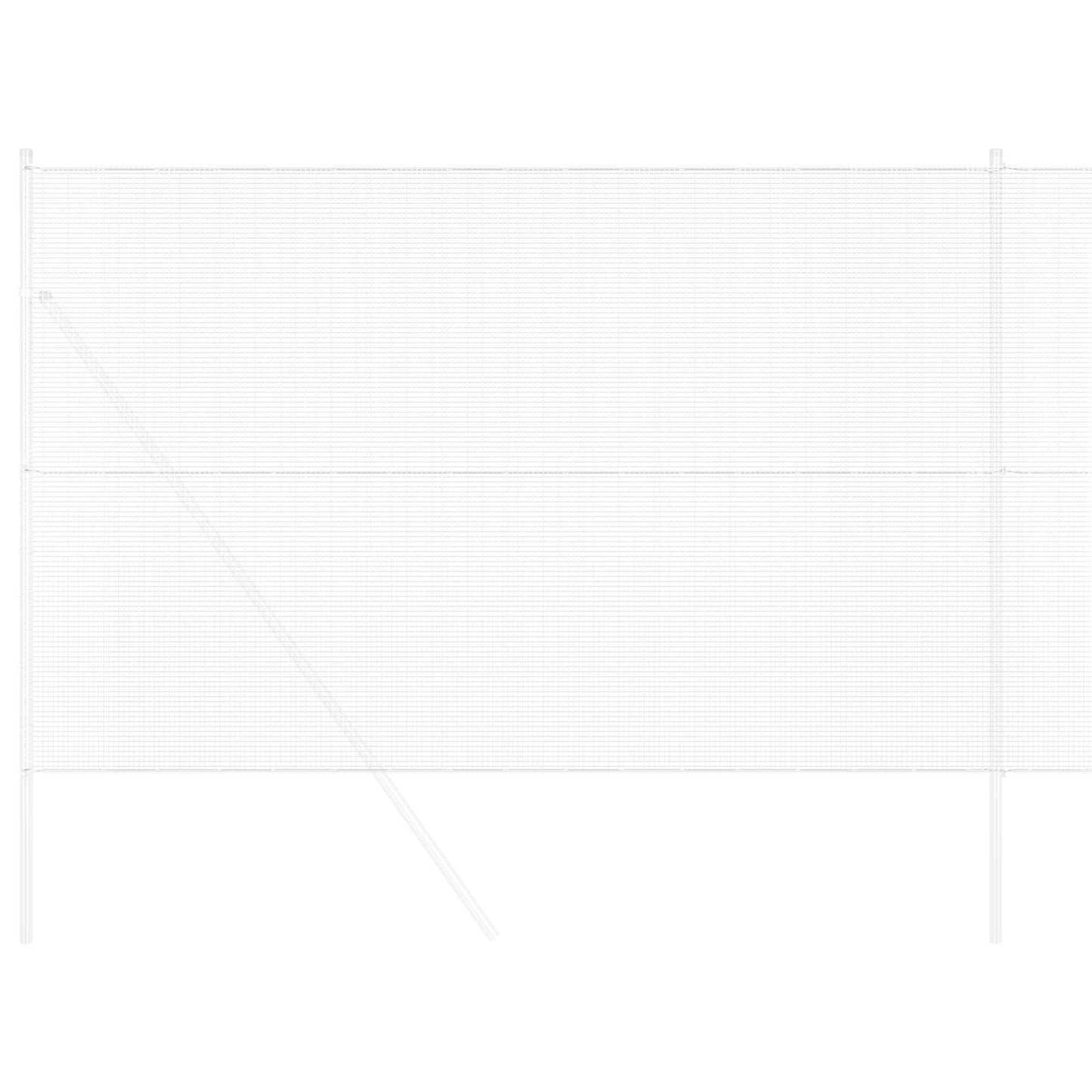 Geschweißter Drahtzaun Silber 1,6 x 10 m