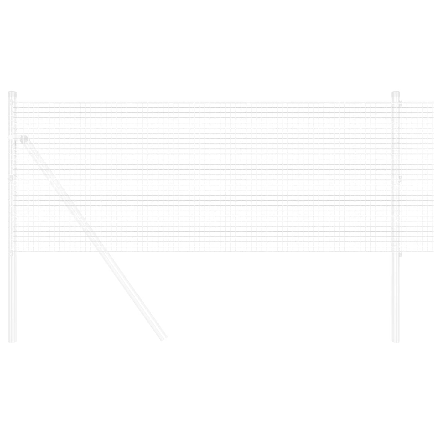 Geschweißter Drahtzaun Silber 0,4 x 25 m