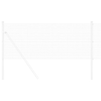 Geschweißter Drahtzaun Silber 0,8 x 25 m