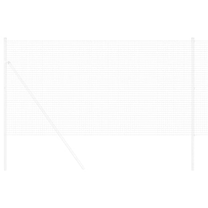 Geschweißter Drahtzaun Silber 1,2 x 25 m