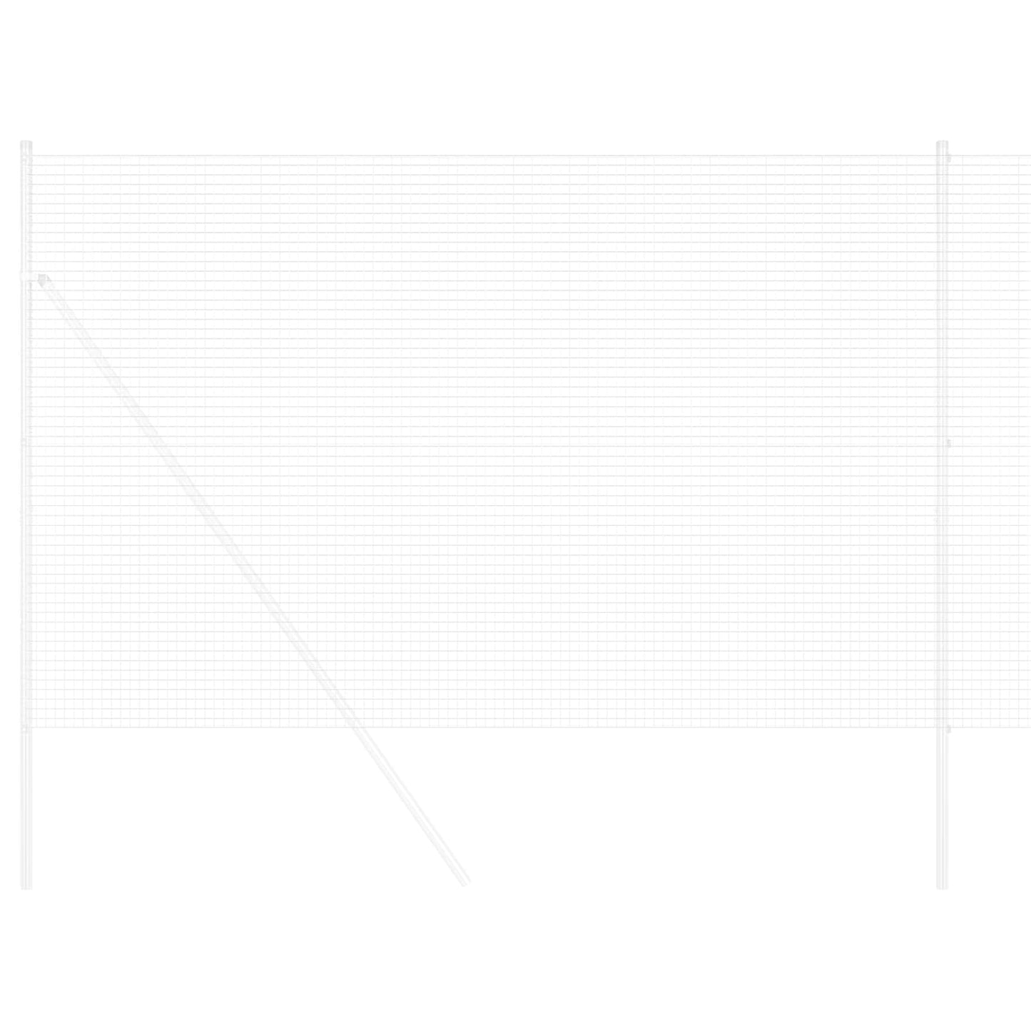 Geschweißter Drahtzaun Silber 1.6 x 25 m