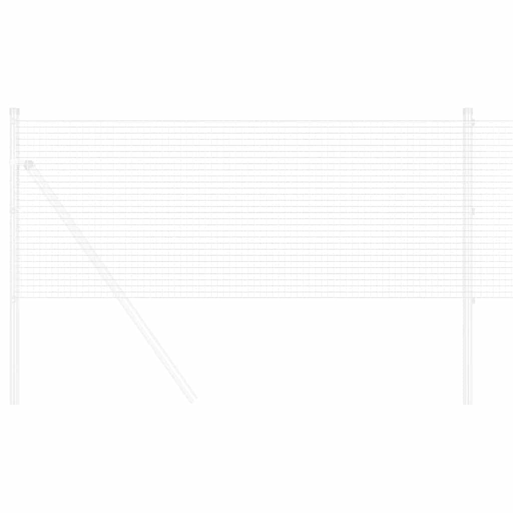 Geschweißter Drahtzaun Silber 0,8 x 50 m
