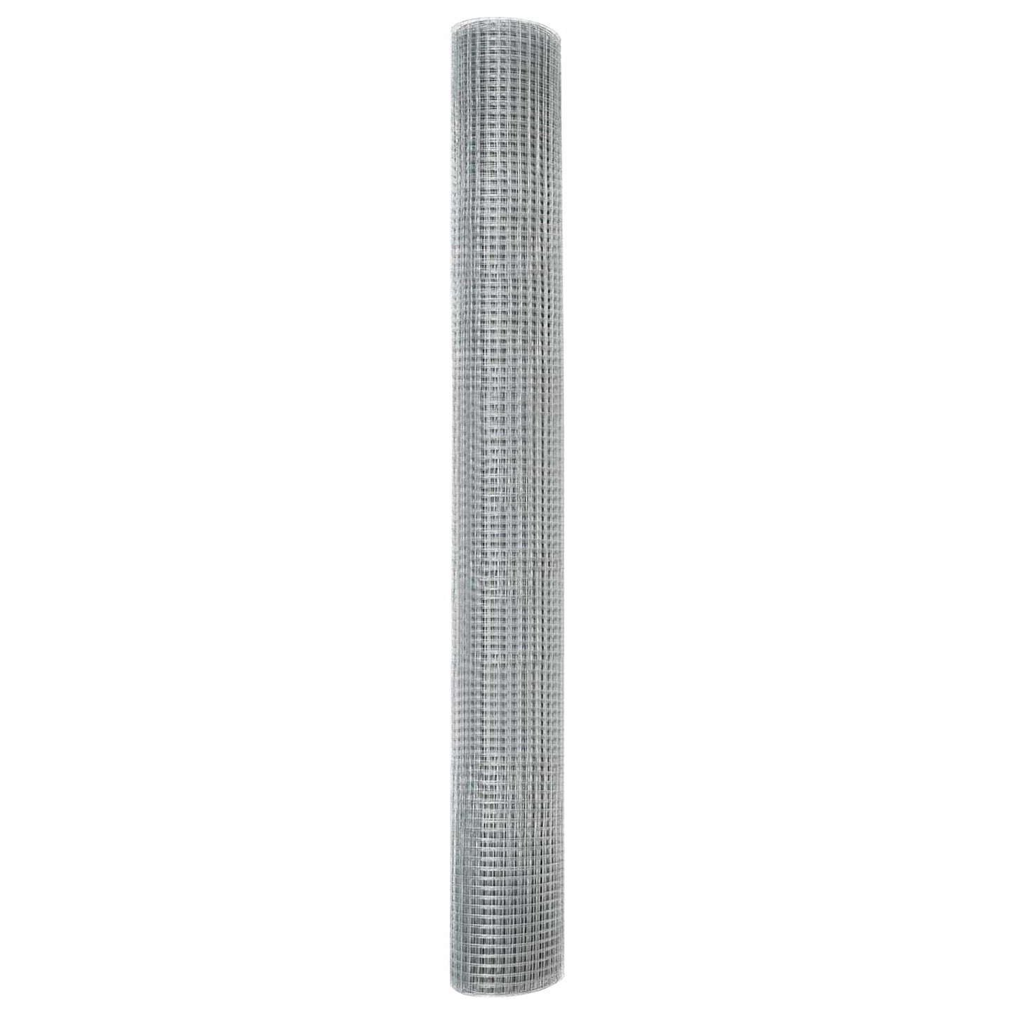 vidaXL Geschweißter Drahtzaun Silber 1,2 x 50 m