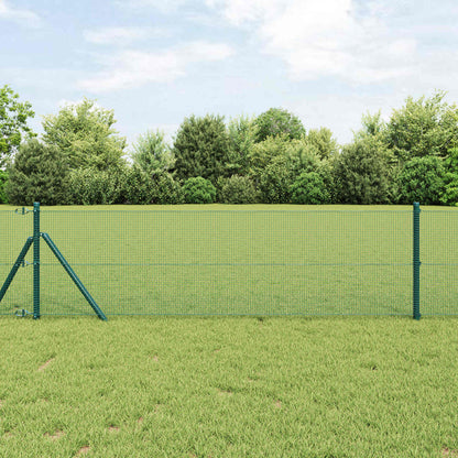 vidaXL Geschweißter Drahtzaun Grün 0,6 x 10 m