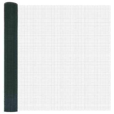 vidaXL Geschweißter Drahtzaun Grün 1,2 x 10 m