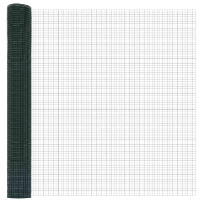 vidaXL Geschweißter Drahtzaun Grün 1,4 x 10 m