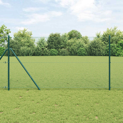 vidaXL Geschweißter Drahtzaun Grün 1,4 x 10 m