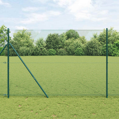 vidaXL Geschweißter Drahtzaun Grün 1,6 x 10 m