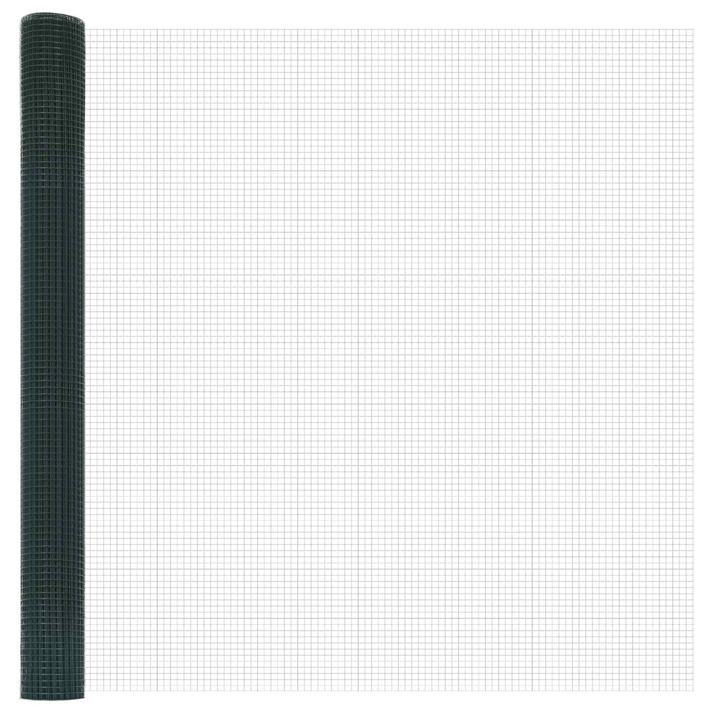 vidaXL Geschweißter Drahtzaun Grün 1,6 x 10 m