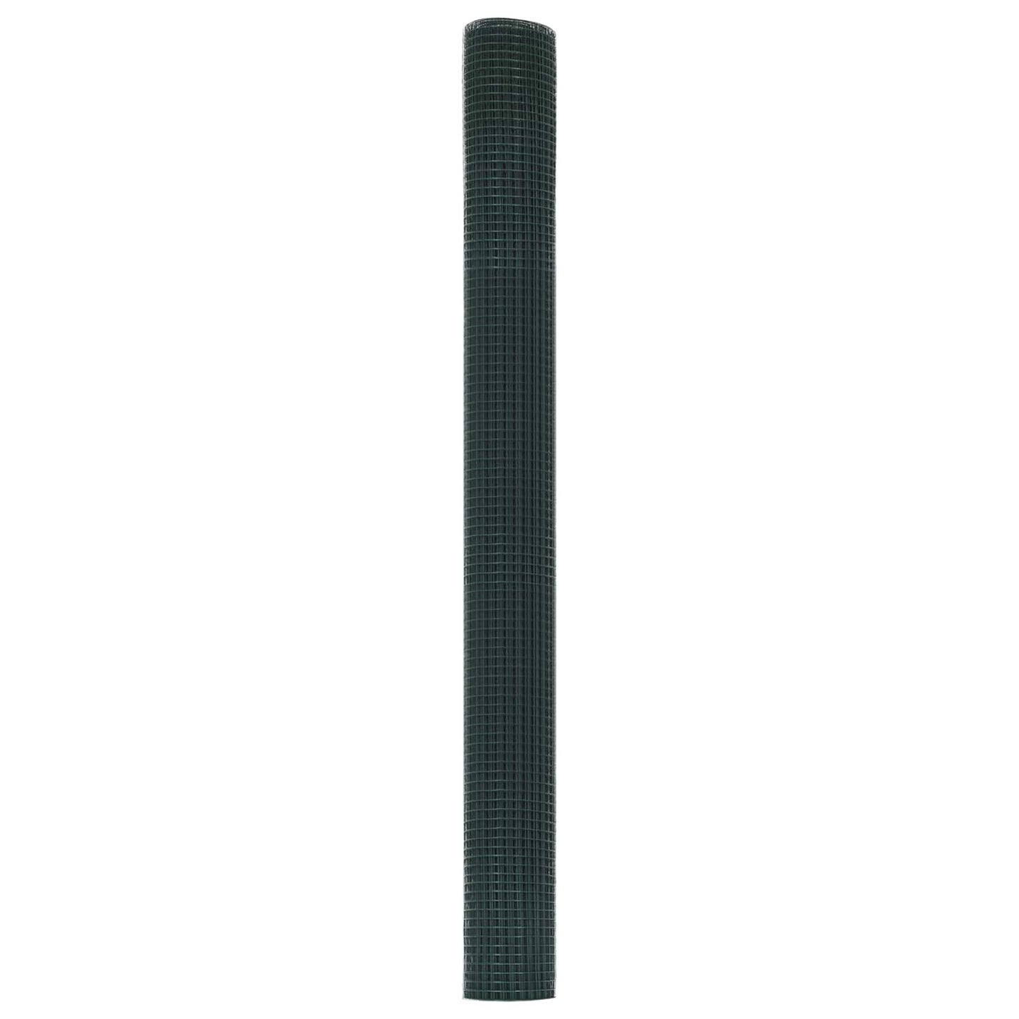vidaXL Geschweißter Drahtzaun Grün 1,6 x 10 m