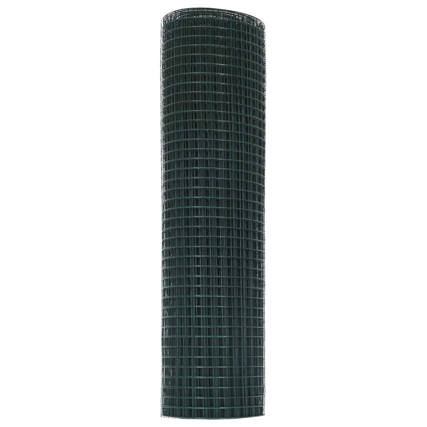 vidaXL Geschweißter Drahtzaun Grün 0,6 x 25 m