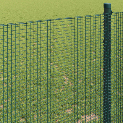 vidaXL Geschweißter Drahtzaun Grün 0,8 x 25 m