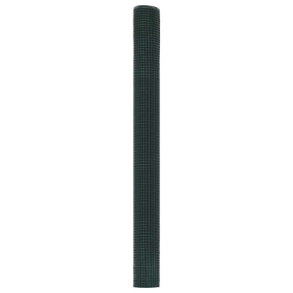 vidaXL Geschweißter Drahtzaun Grün 1.6 x 25 m