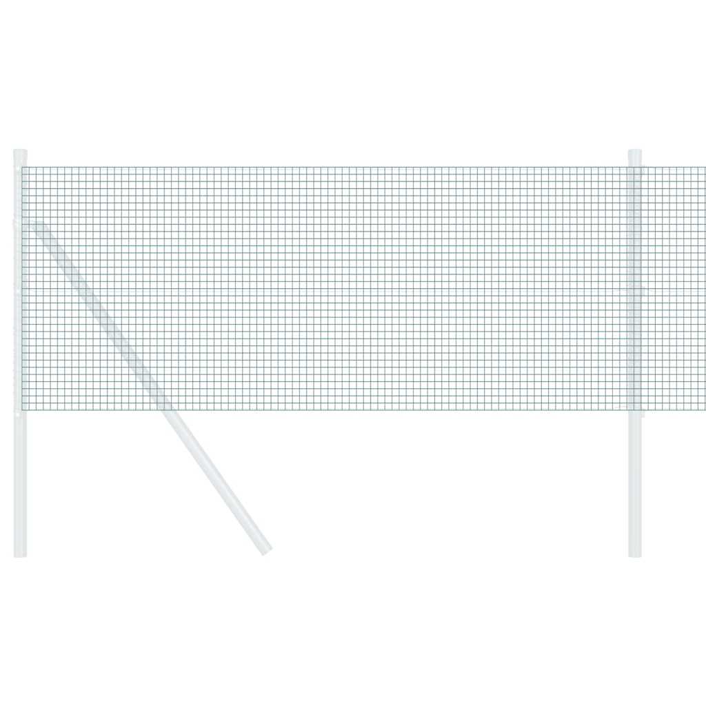 vidaXL Geschweißter Drahtzaun Grün 0.4 x 50 m