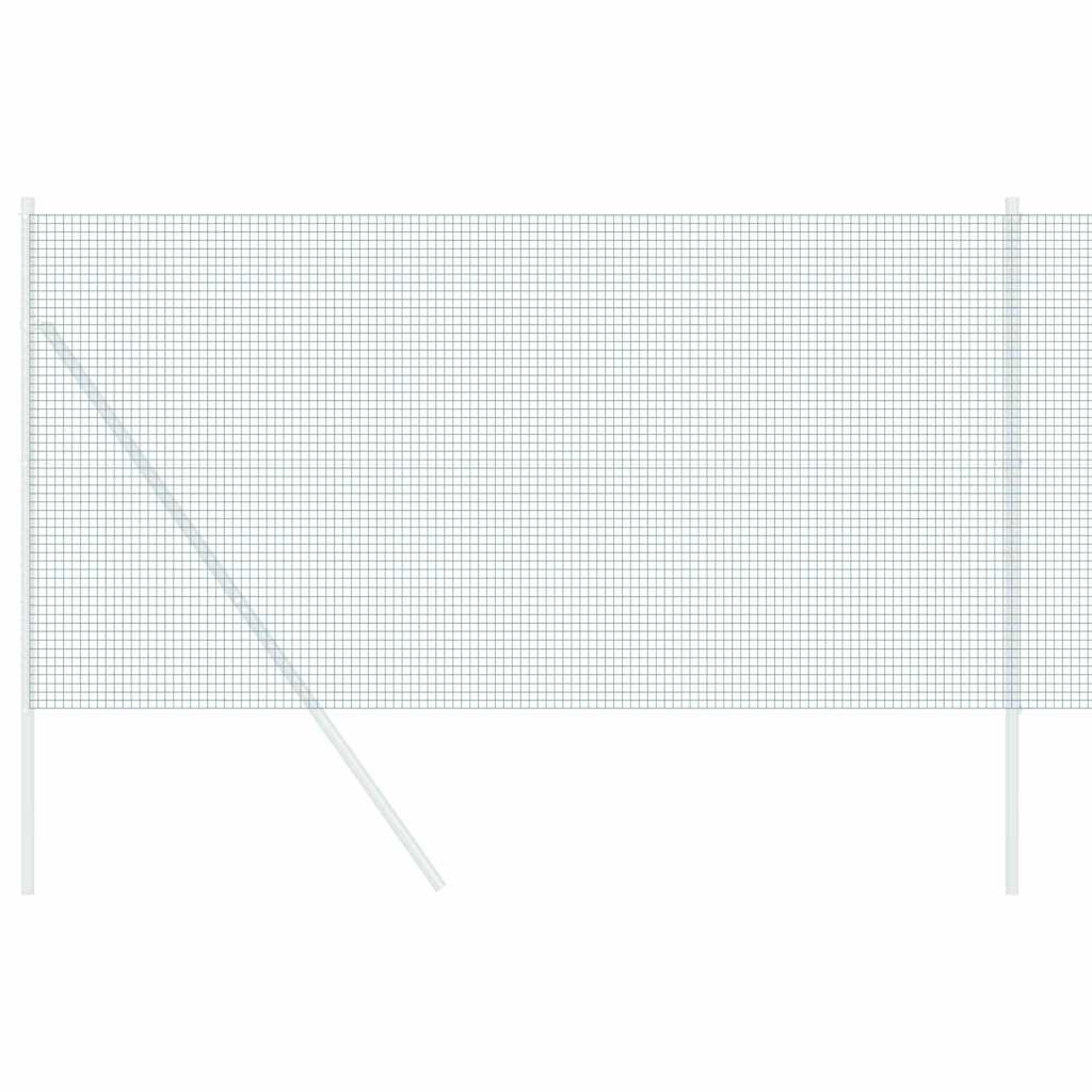 vidaXL Geschweißter Drahtzaun Grün 1 x 50 m