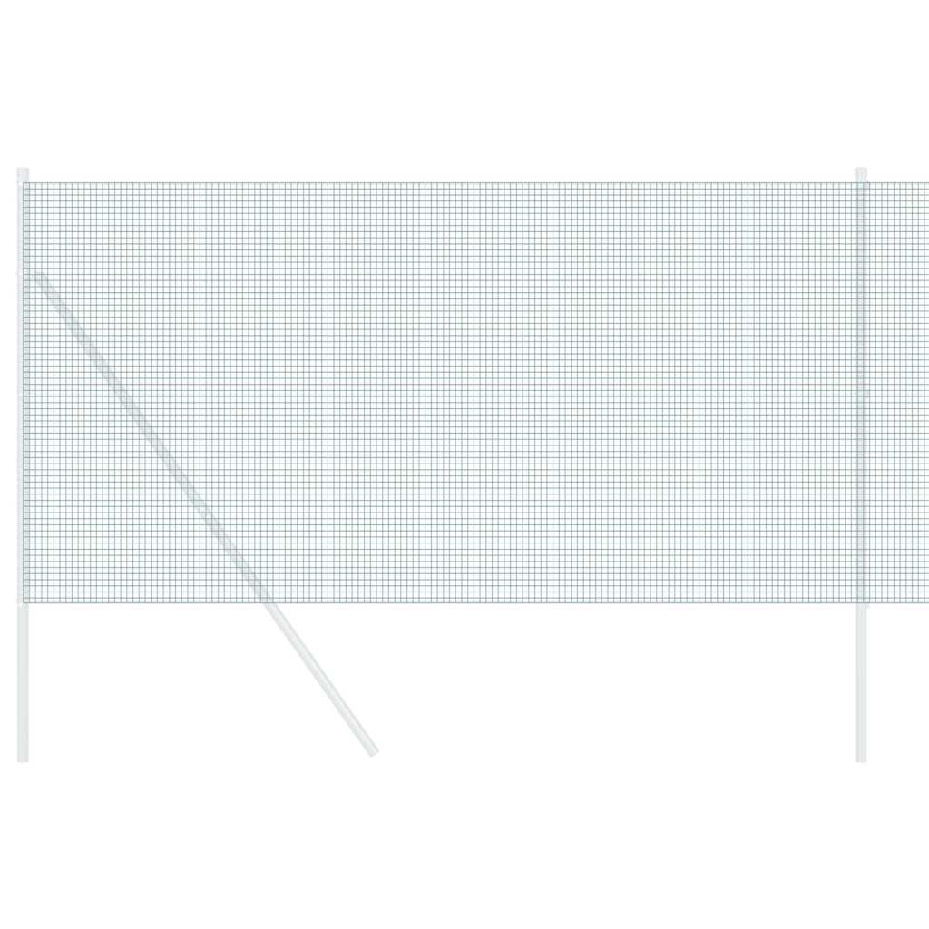vidaXL Geschweißter Drahtzaun Grün 1,4 x 50 m
