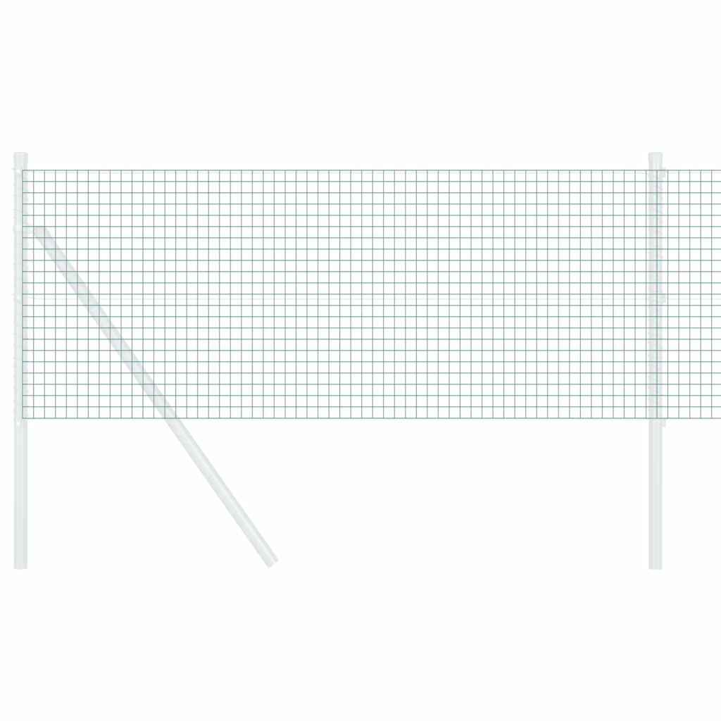 vidaXL Geschweißter Drahtzaun Grün 0,8 x 100 m