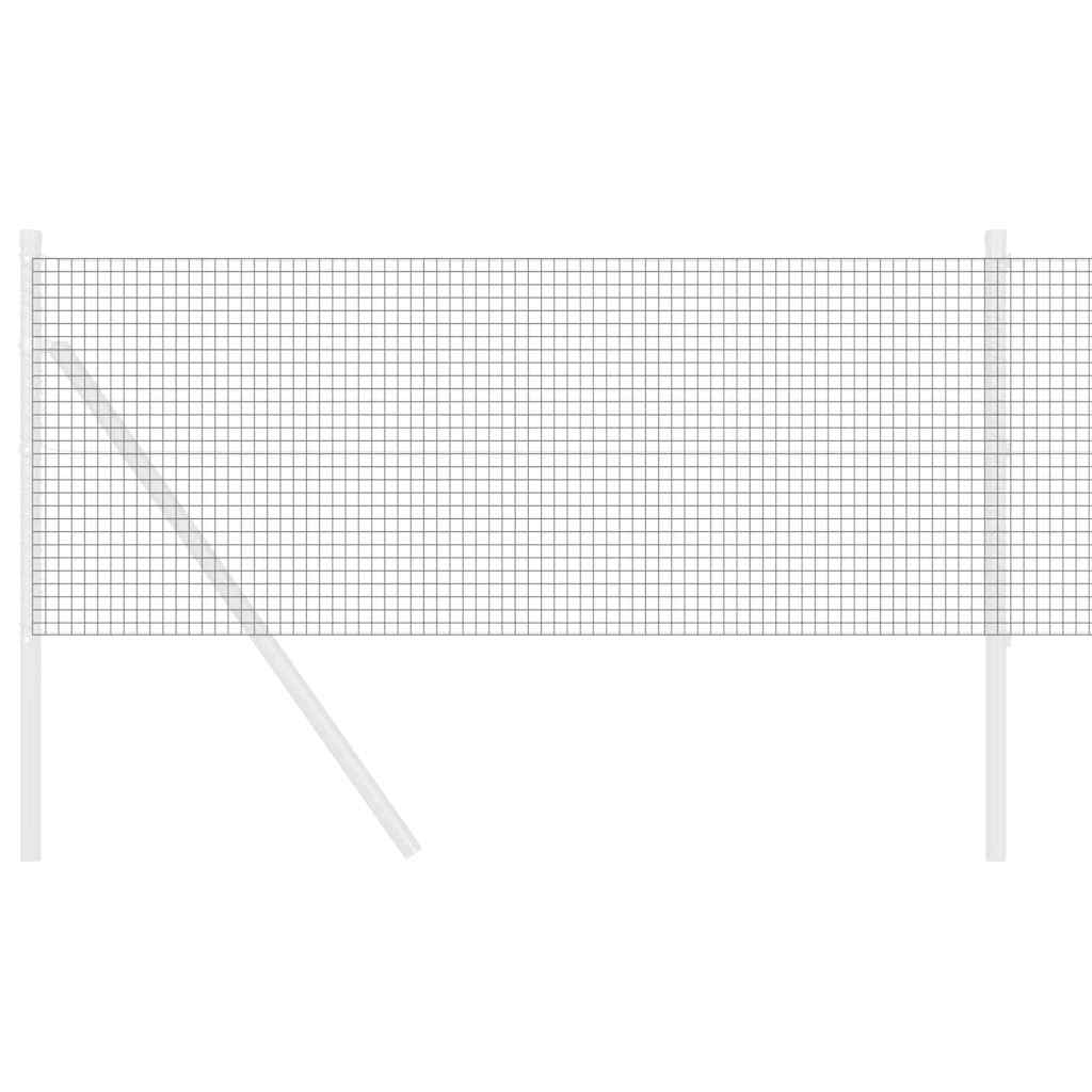 Geschweißter Drahtzaun Grau 0,6 x 10 m