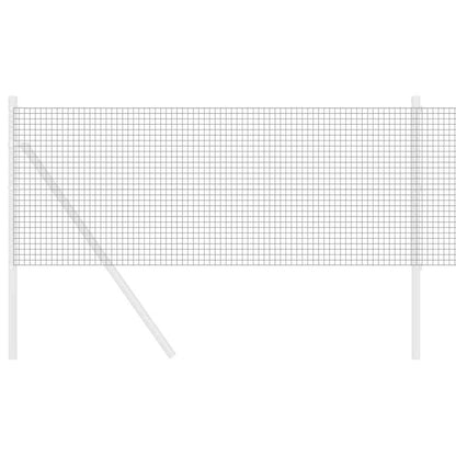 Geschweißter Drahtzaun Grau 0,6 x 10 m