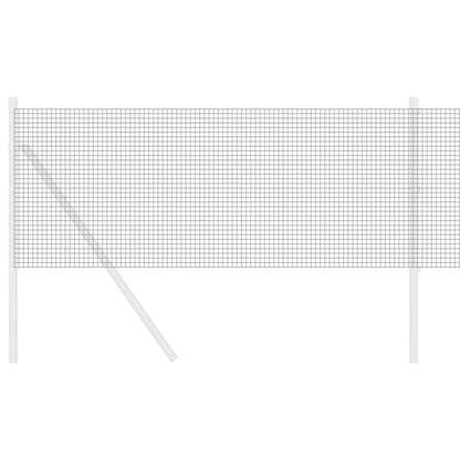 Geschweißter Drahtzaun Grau 0,8 x 10 m