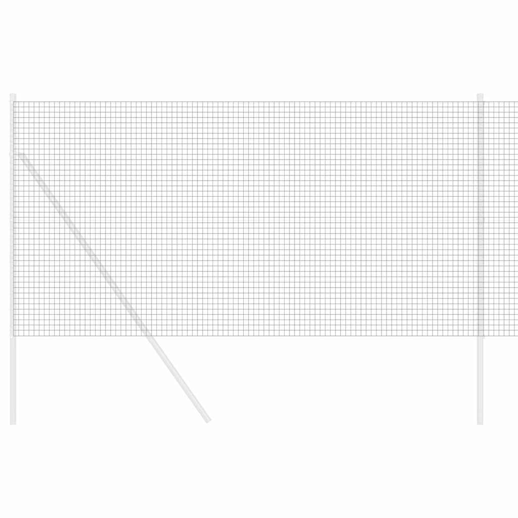 vidaXL Geschweißter Drahtzaun Grau 1,2 x 10 m