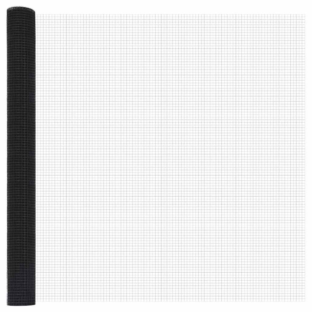 Geschweißter Drahtzaun Grau 1,5 x 10 m