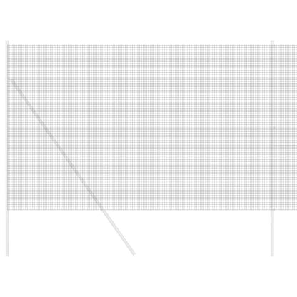 vidaXL Geschweißter Drahtzaun Grau 1,6 x 10 m