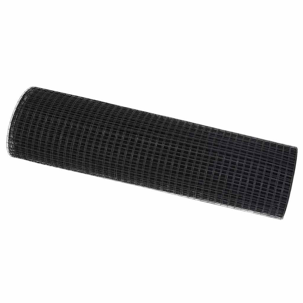 Geschweißter Drahtzaun Grau 0,6 x 25 m