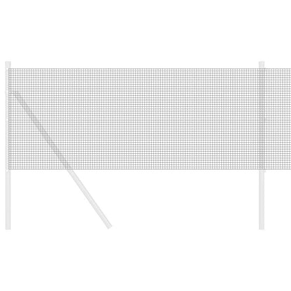 Geschweißter Drahtzaun Grau 0,8 x 25 m