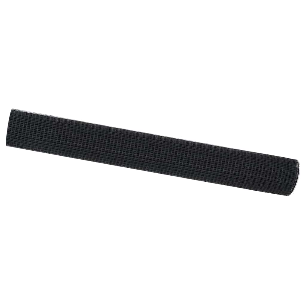 vidaXL Geschweißter Drahtzaun Grau 1,4 x 25 m