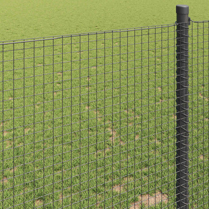 vidaXL Geschweißter Drahtzaun Grau 0.4 x 50 m
