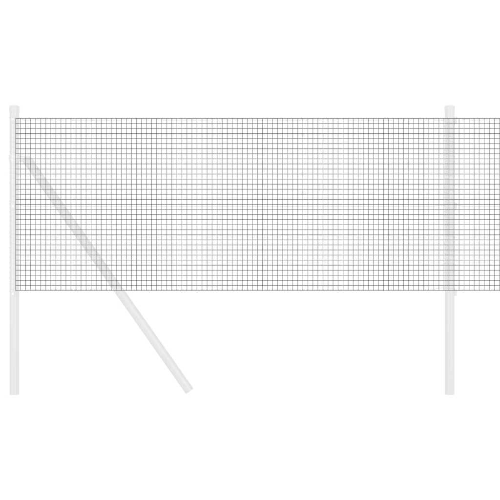Geschweißter Drahtzaun Grau 0,5 x 50 m