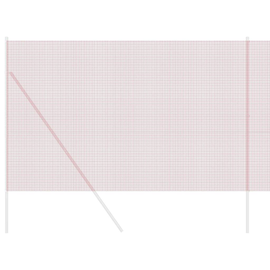 Geschweißter Drahtzaun Rot 1,5 x 10 m