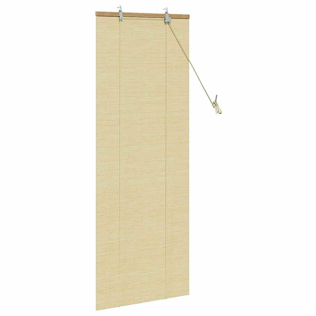 vidaXL Store avec rideaux nature 60 x 160 cm Bambou