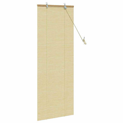 vidaXL Store avec rideaux nature 60 x 160 cm Bambou