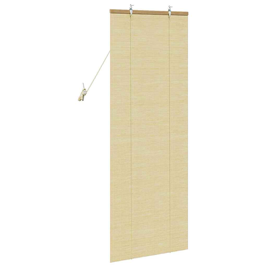 vidaXL Store avec rideaux nature 60 x 160 cm Bambou