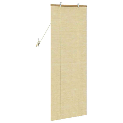 vidaXL Store avec rideaux nature 60 x 160 cm Bambou