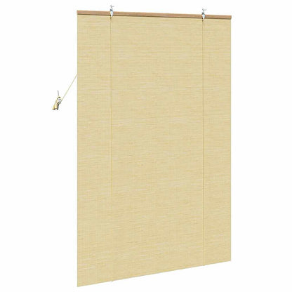 vidaXL Rollo mit Vorhängen Natur 110 x 160 cm Bambus