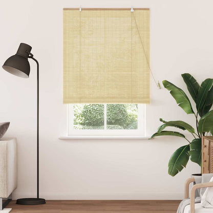 vidaXL Rollo mit Vorhängen Natur 110 x 220 cm Bambus