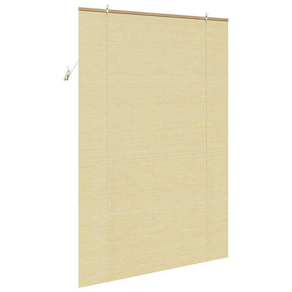 vidaXL Rollo mit Vorhängen Natur 140 x 220 cm Bambus