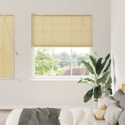 vidaXL Rollo mit Vorhängen Natur 150 x 160 cm Bambus